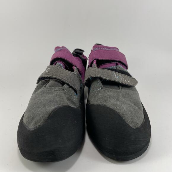 5.10 Five Ten Rogue VCS Climbing Shoes Womens Size 9 Purple Suede Dual Strap - Picture 2 of 9